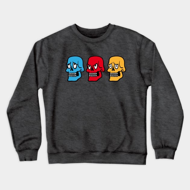 THREE SKULLS Crewneck Sweatshirt by WYB 